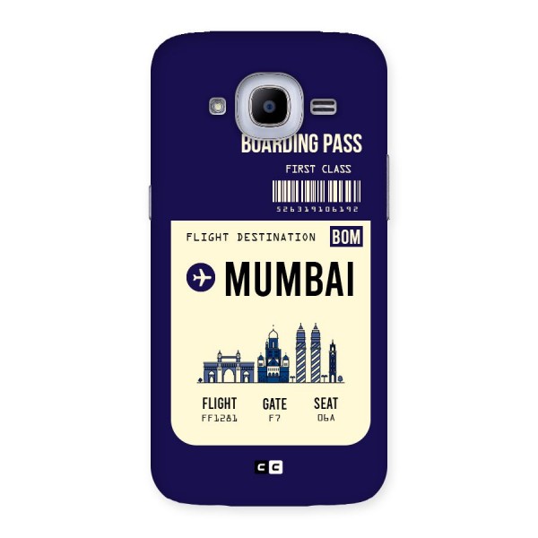 Mumbai Boarding Pass Back Case for Samsung Galaxy J2 2016
